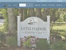 Tablet Screenshot of littleharborcountryclub.com